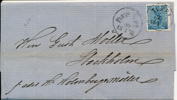 F9 12 öre Vapen på inrikes brev till Stockholm avsänt TUMBA 22.1.1872