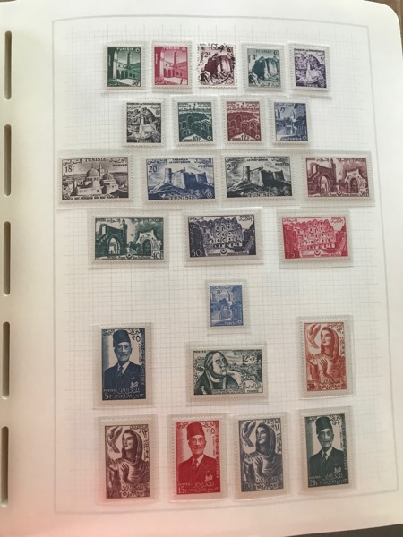 TUNISIEN Samling ostämplat/postfriskt 1888 - 2006 i Leuchtturm-album
