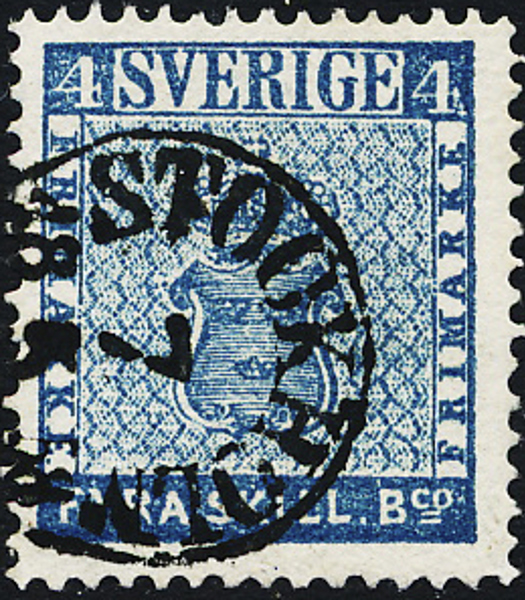 2l 4 sk bco grönakt blå STOCKHOLM 7.5.1858