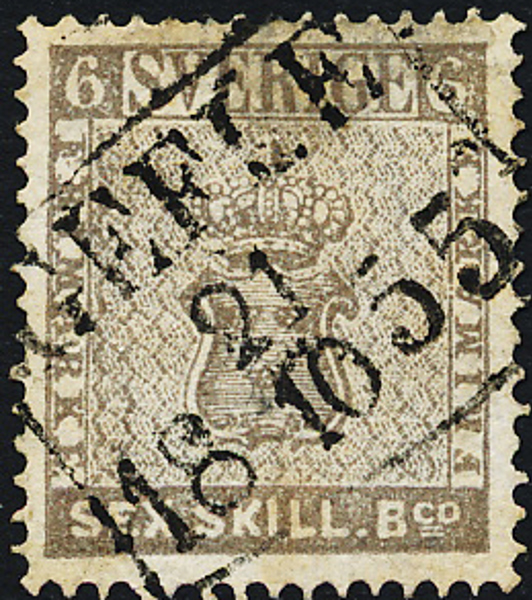 3a1  6 sk bco grå GEFLE 21.10.1855