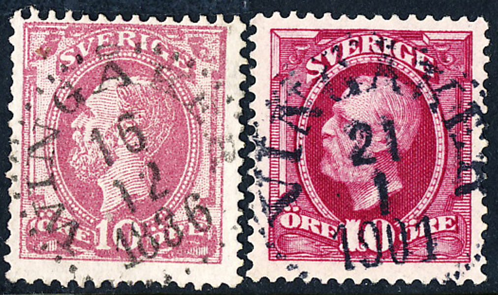 F45 WINGÅKER 16.12.1886 N14 & VINGÅKER 21.1.1901 N14