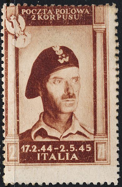 POLEN/ITALIEN Fältpost 1945 i Italien 2 Zl