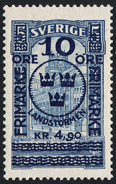 F125 Landstorm 10 ö+4,90 på 5 kr, postfriskt PRAKTEX