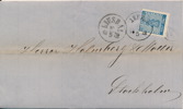 F9 JERFSÖ 9.5.1872 (tidig) via LJUSDAL 10.5.1872 till Stockholm 