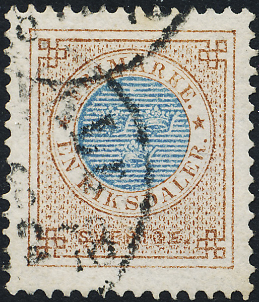 F37 Ringtyp t13 1 Rd med del av två stämplar ....VALL x12.1878
