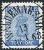 F9c3 Vapen 12 öre blå WALDEMARSVIK 13.1.1868  Prakt/Lyx
