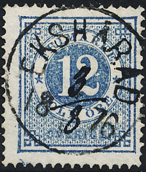21 EKSHÄRAD 3.8.1876 - Prakt/Lyxstämpel