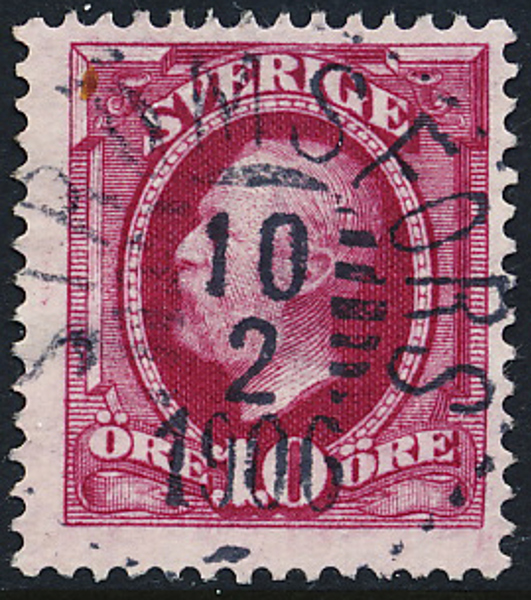 F54 STRÖMSFORS 10.2.1906 Praktstämpel