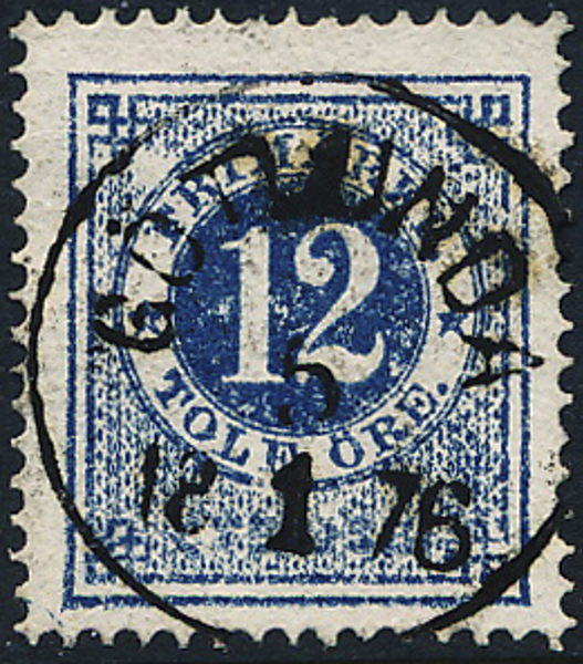 F21 GÖTLUNDA 5.1.1876 Lyxstämpel på praktex