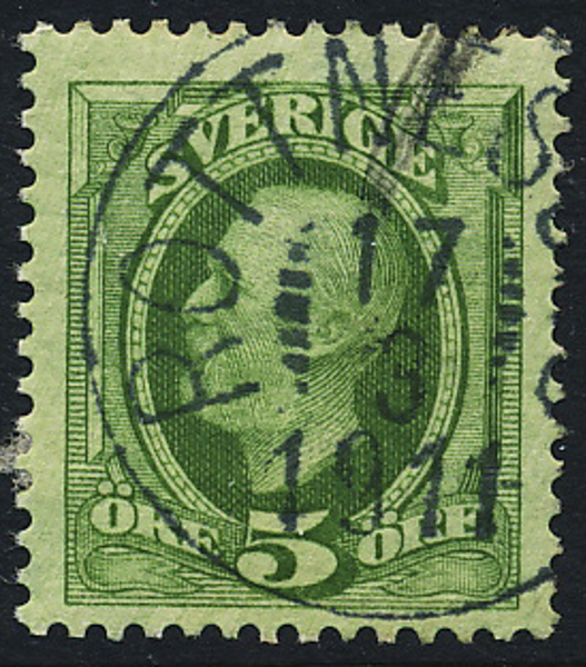 F52 ROTTNESUND 17.3.1911 rättvänd delstämpel