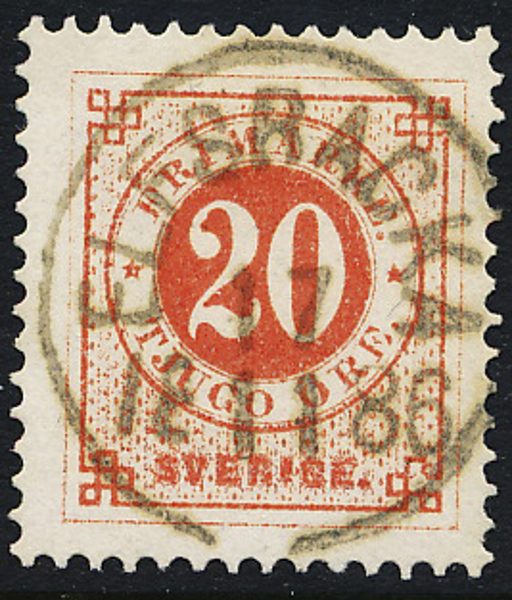 F46 ELFSBACKA 17.11.1886 Lyxstämpel