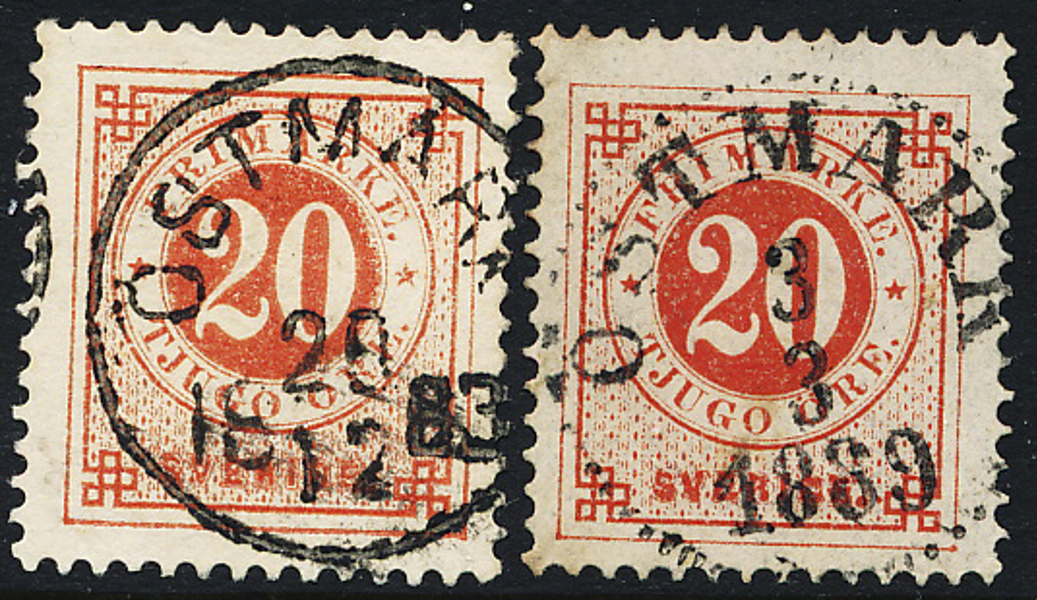 F33 & 46 ÖSTMARK 28.12.1883 & 3.3.1889