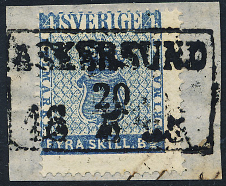 F2 4 k bco på klipp ASKERSUND 20.5.185x med 4-kantstämpel typ 2