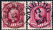 WARBERG 22.5.1894 N10 Lyx & VARBERG 13.6.1897 N14