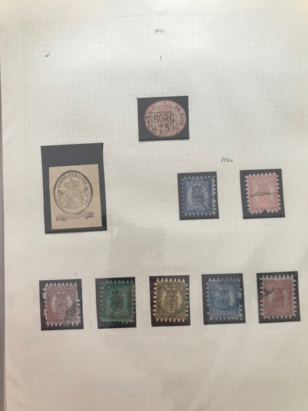 FINLAND Samling stämplat FK1 & FK4 (urklipp) - 1973 i album.
