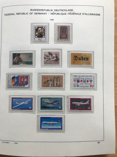 TYSKLAND BRD Postfrisk samling 1980 - 1999
