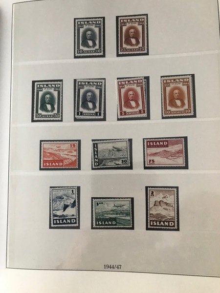 ISLAND Postfrisk samling 1944 - 1987