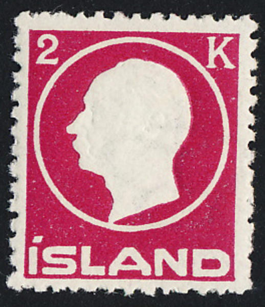 ISLAND F119 Fredrik VIII postfriskt