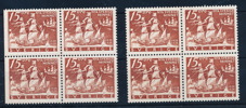 F262BC & F262C i två postfriska 4-block