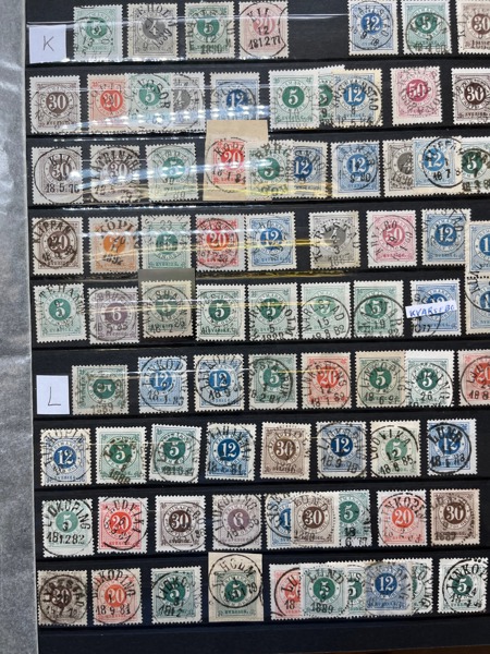 Insticksbok med RINGTYP, 470 stämplar sorterat ortsvis A - Ö