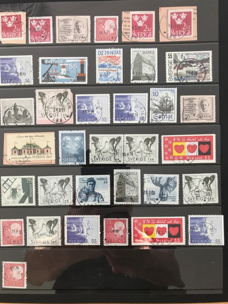 PARTI  LBB-stämplar 34 st olika på visirblad