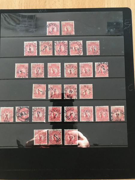 PARTI  Stämplar på Medaljong 28 st från N, O och P län