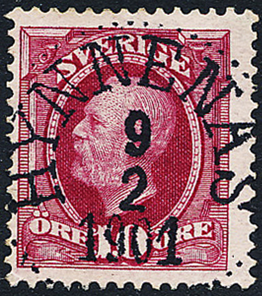 HYNNENÄS 9.2.1901 - Prakt/Lyxstämpel
