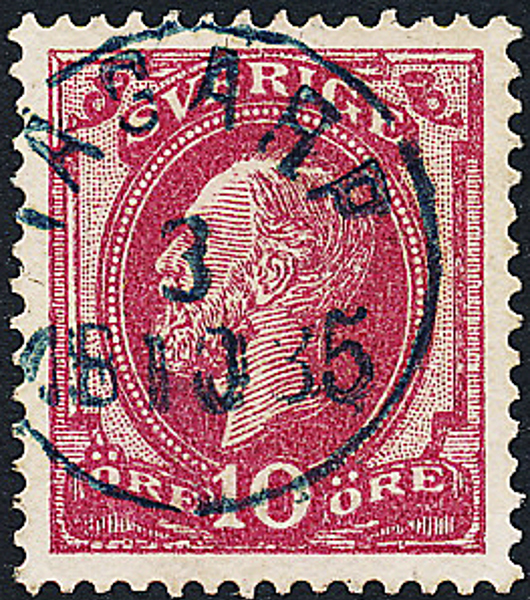 F39 TÅGARP 3.10.1885 (blå stämpel)
