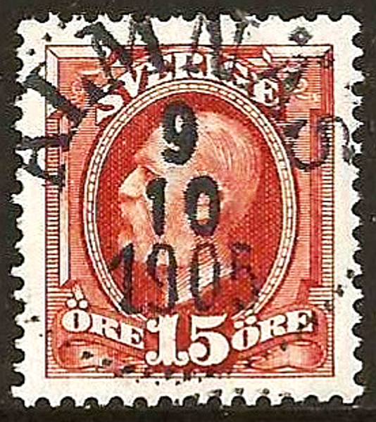 ALMNÄS 9.10.1905 Prakt Postal 100