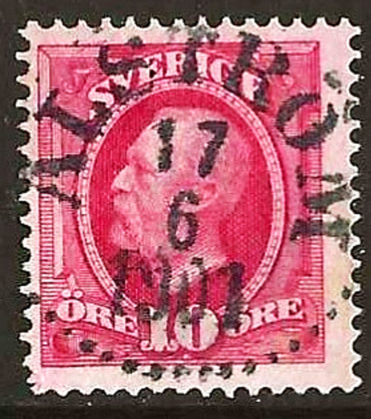 ALSTRÖM 17.6.1901 Prakt Postal 100