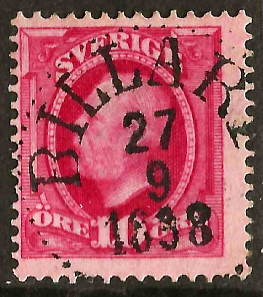 54 BILLARP 27.9.1898 Postal 125