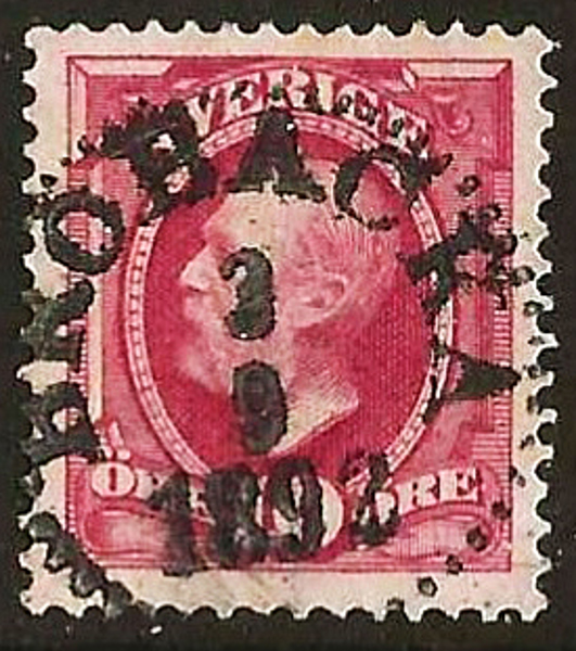 54 BROBACKA 3.9.1892 Prakt Postal  200