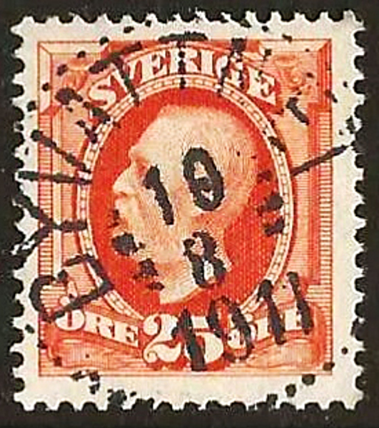 57 BYVATTNET 10.8.1911 Prakt Postal 200