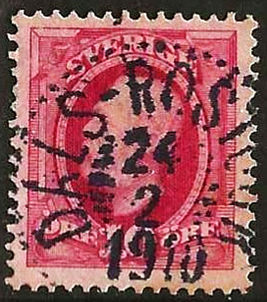 54  DALS-ROSTOCK 24.2.1910 Postal 100