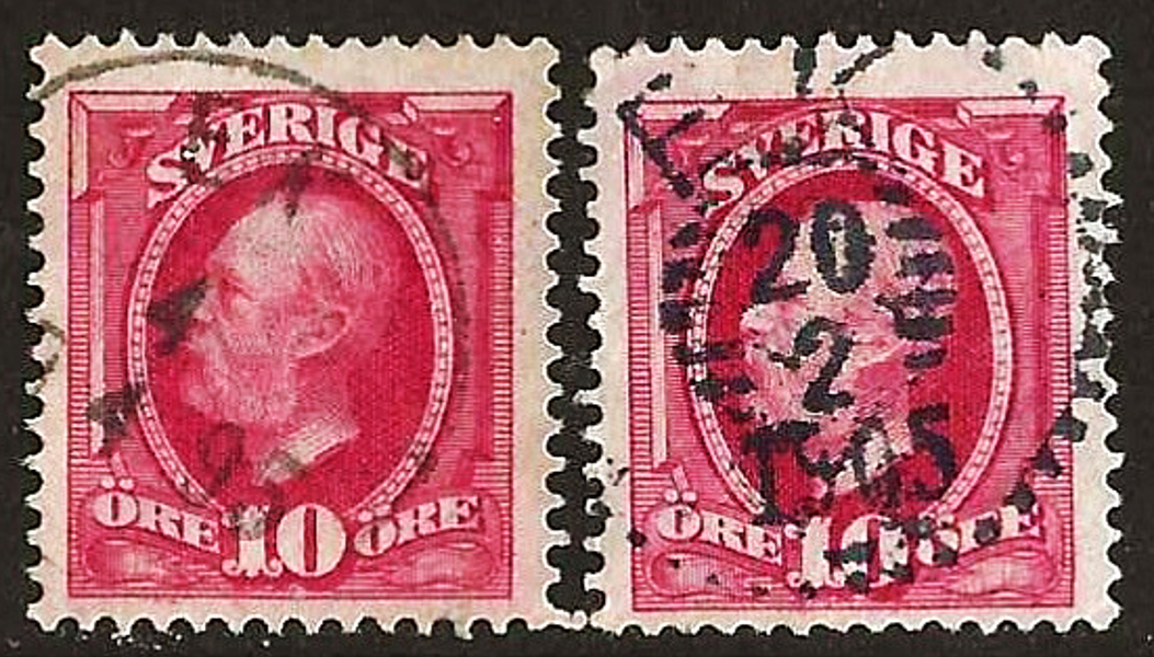 54 EK 4.4.1895 och EK 20.2.1905 Postal 125+75
