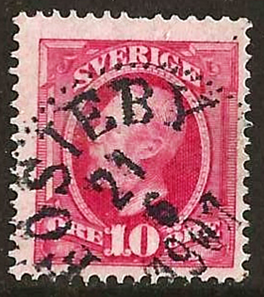 54 FOSIEBY 21.6.1901 Postal 150