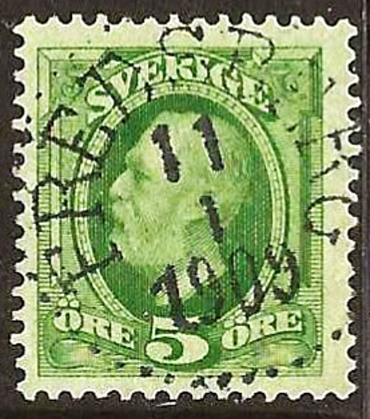 52 FREDSBERG 11.1.1909 Postal 100