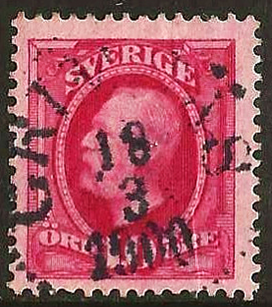 54 GRIMNÄS 18.3.1900 Prakt Postal 100
