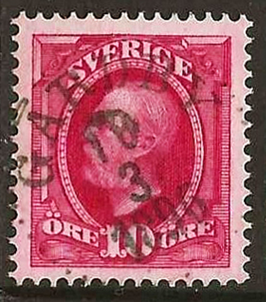 54 GÅRDBY 18.3.1896 Postal 100