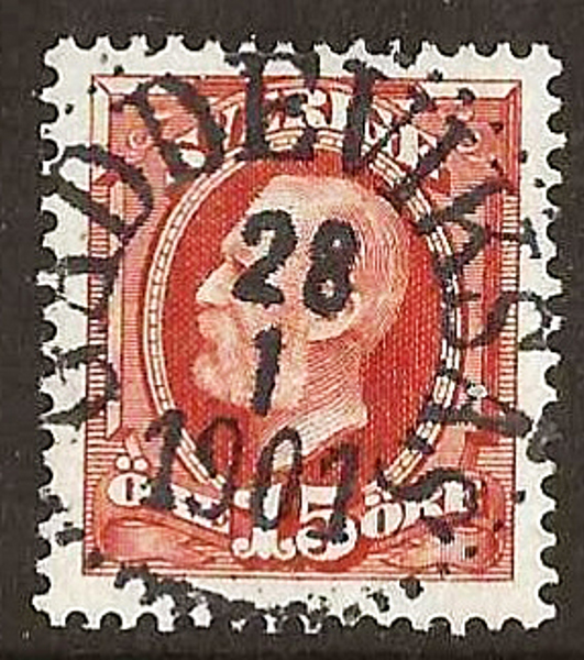 55 GÄDDEVIKSÅS 28.1.1901 LYX Postal 150