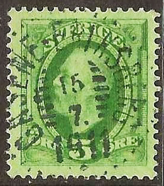 52 GÄSENE-ERIKSBERG 15.7.1911 Prakt Postal 250