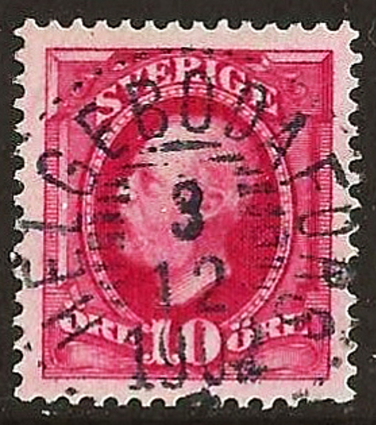 54 HELGEBODAFORS 3.12.1902 Lyx Postal 100