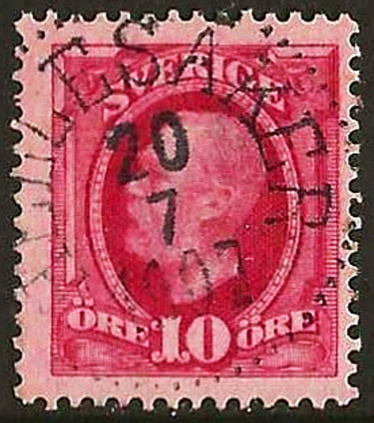 54  HELLESÅKER 20.7.1907  Postal 150