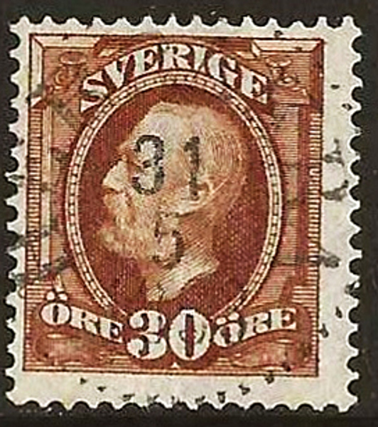 58 HERRÅKRA 31.5.1893 svag Prakt/Lyx Postal 500