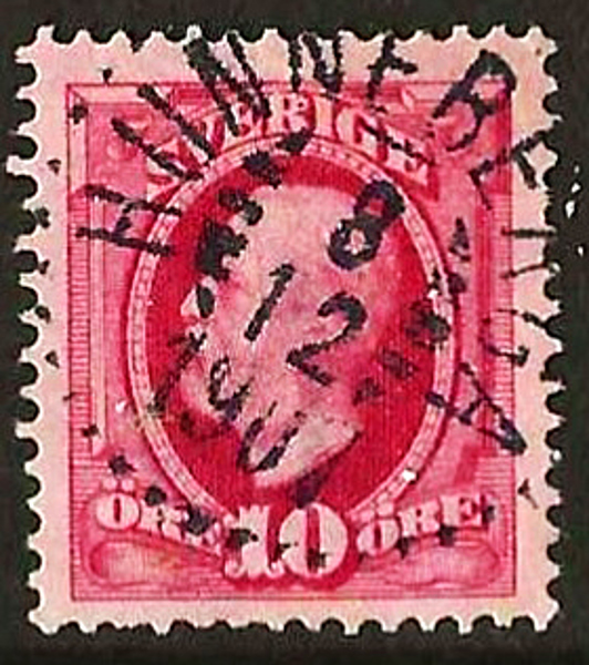 54  HUNNEBERGA 8.12.1907   Postal 250