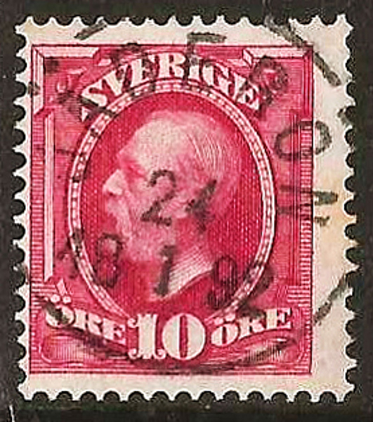 54  JÄDERÖN 24.1.1892 Prakt   Postal 100