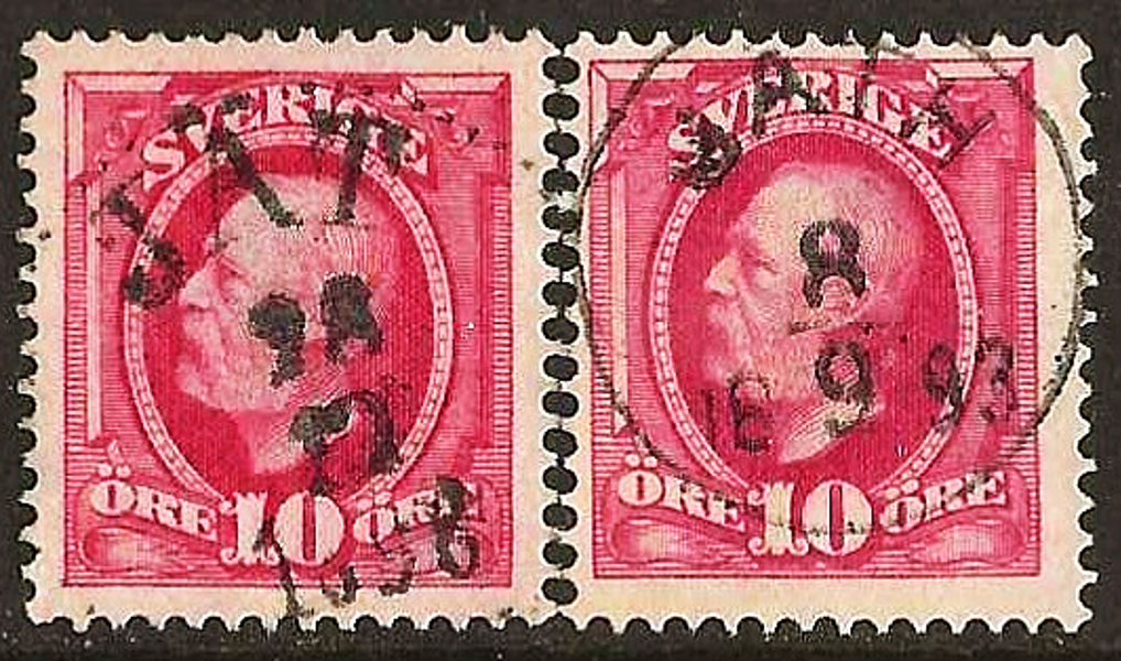 54 JÄT 28.10.1898 och 54 JÄTH 8.9.1893 Postal 75+100