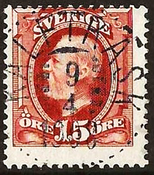 55 KALFTRÄSK 9.4.1908   Prakt Posta 150