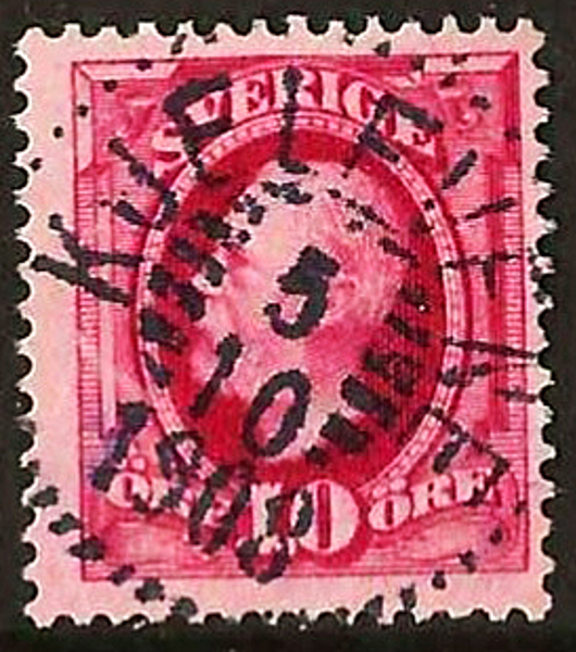 54 KJELFVENE 5.10.1908 Postal 100