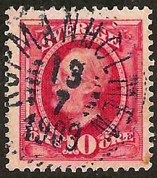 54 KÖPMANHOLMEN 13.7.1909 Postal 100